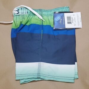 Kanu Surf Boys Echo Quick Dry Trunk Waterfront Navy Green